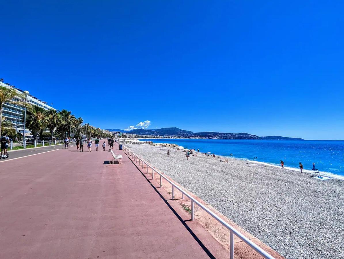 1 Min To The Beach Apartment - Kitchen - Tramway - Air Conditioner - Wifi - Promenade Des Anglais Nice Eksteriør bilde
