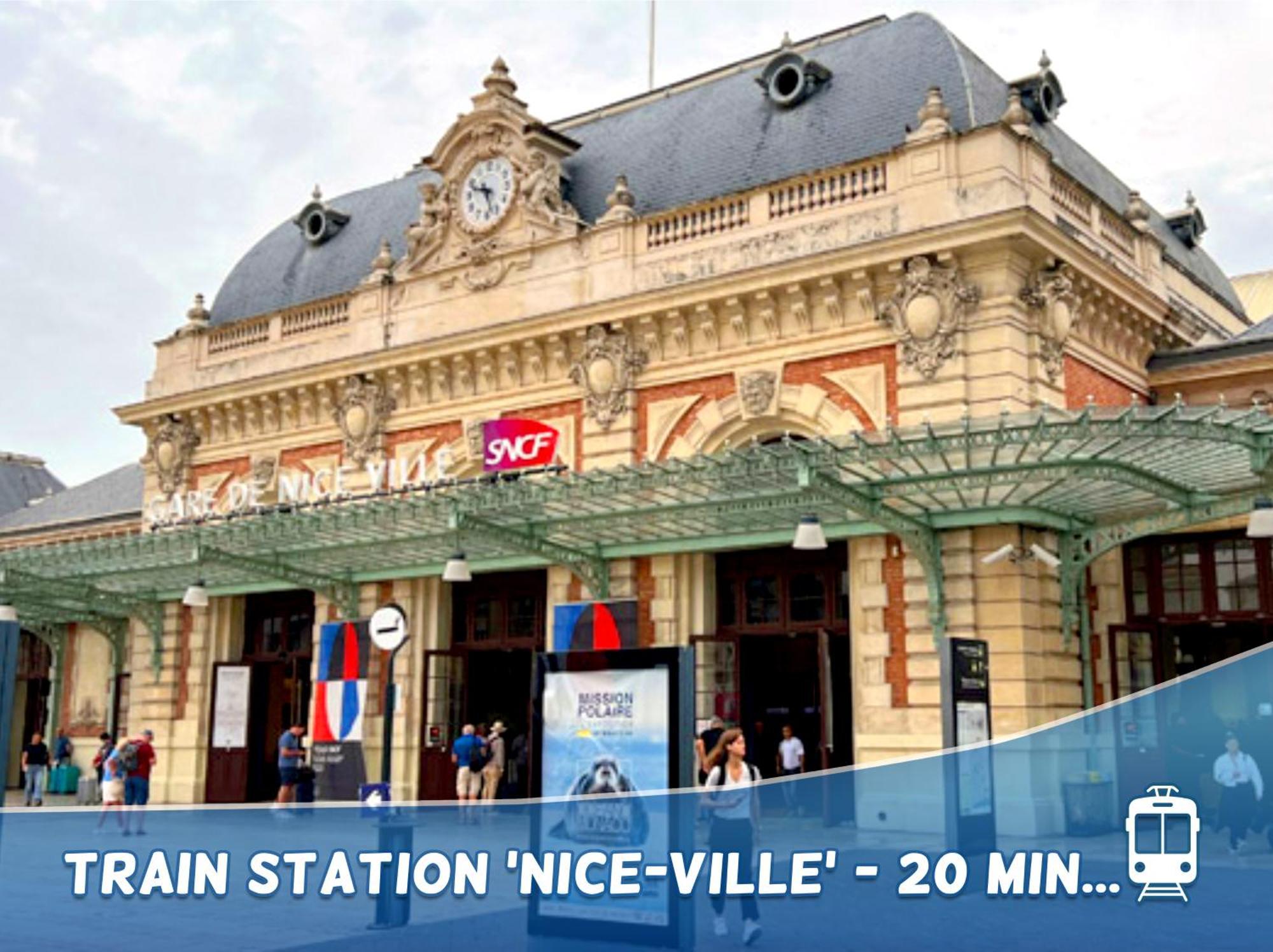 1 Min To The Beach Apartment - Kitchen - Tramway - Air Conditioner - Wifi - Promenade Des Anglais Nice Eksteriør bilde